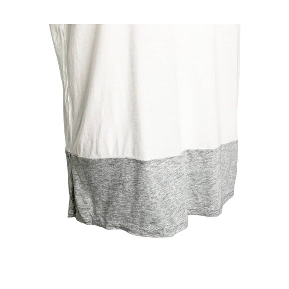 Vince White And Gray Colorblock Short Rolled Sleeves Tee Small - Picture 3 of 6